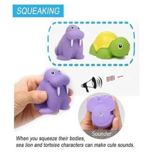 Bath Toy Water Spraying Discoloration Floating Animals_3