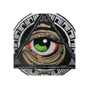 Parche para ojos con estampado geométrico maya para coser_2