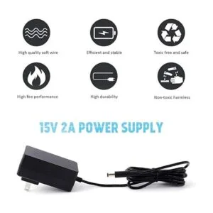 Maxson Cargador de fuente de alimentación de 15 V 2 A_2