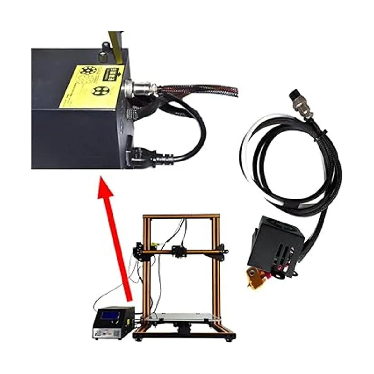 HICTOP CR10 Hotend Extrusora MK8 de montaje completo para_4