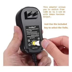 SoulBay Adaptador de corriente alterna universal de 36 W_3