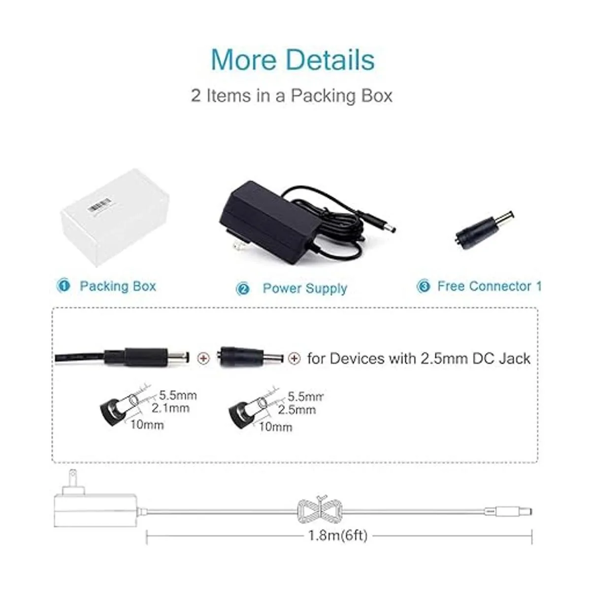 Maxson Cargador de fuente de alimentación de 15 V 2 A_5
