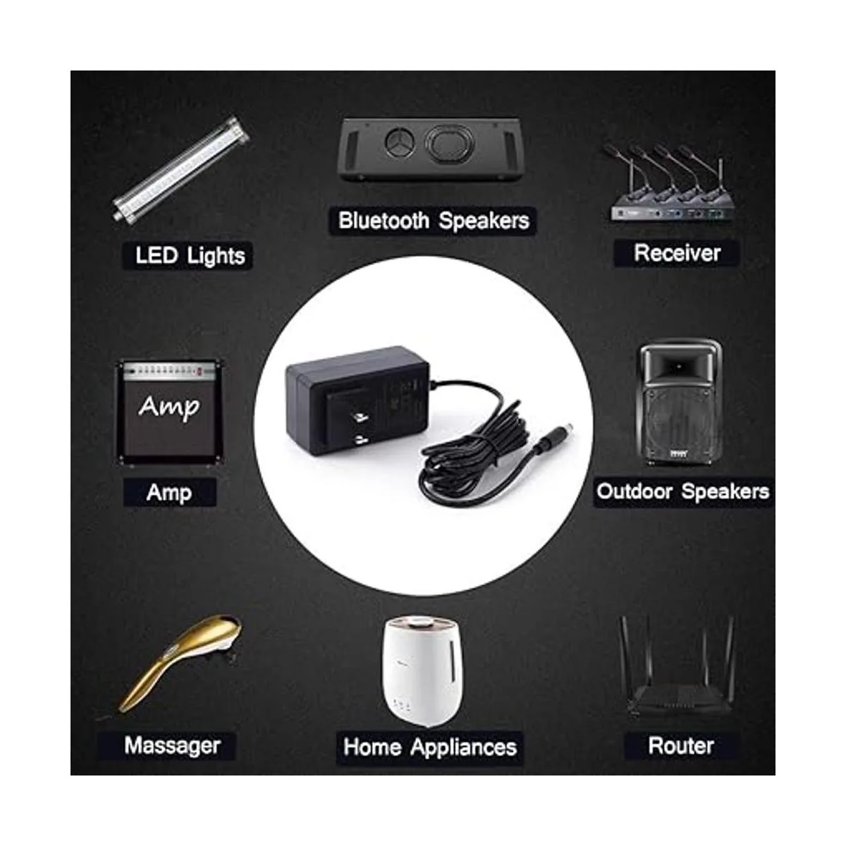 Maxson Cargador de fuente de alimentación de 15 V 2 A_6