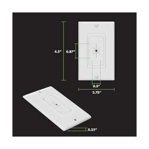 TOPGREENER Inserto de pared de goma flexible con placa de_2