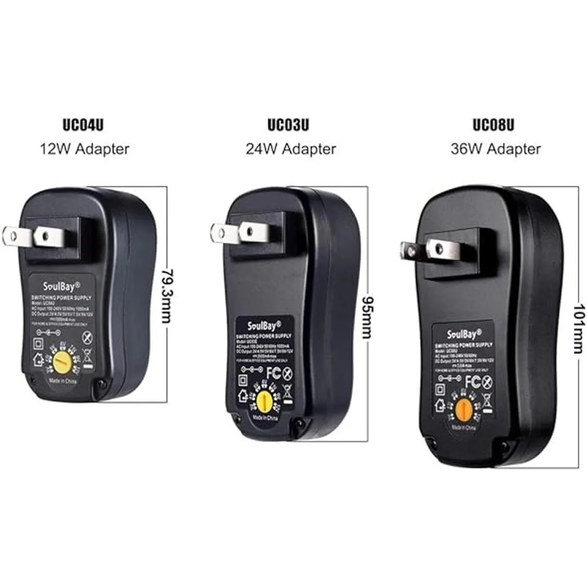 SoulBay Adaptador de corriente alterna universal de 36 W_4