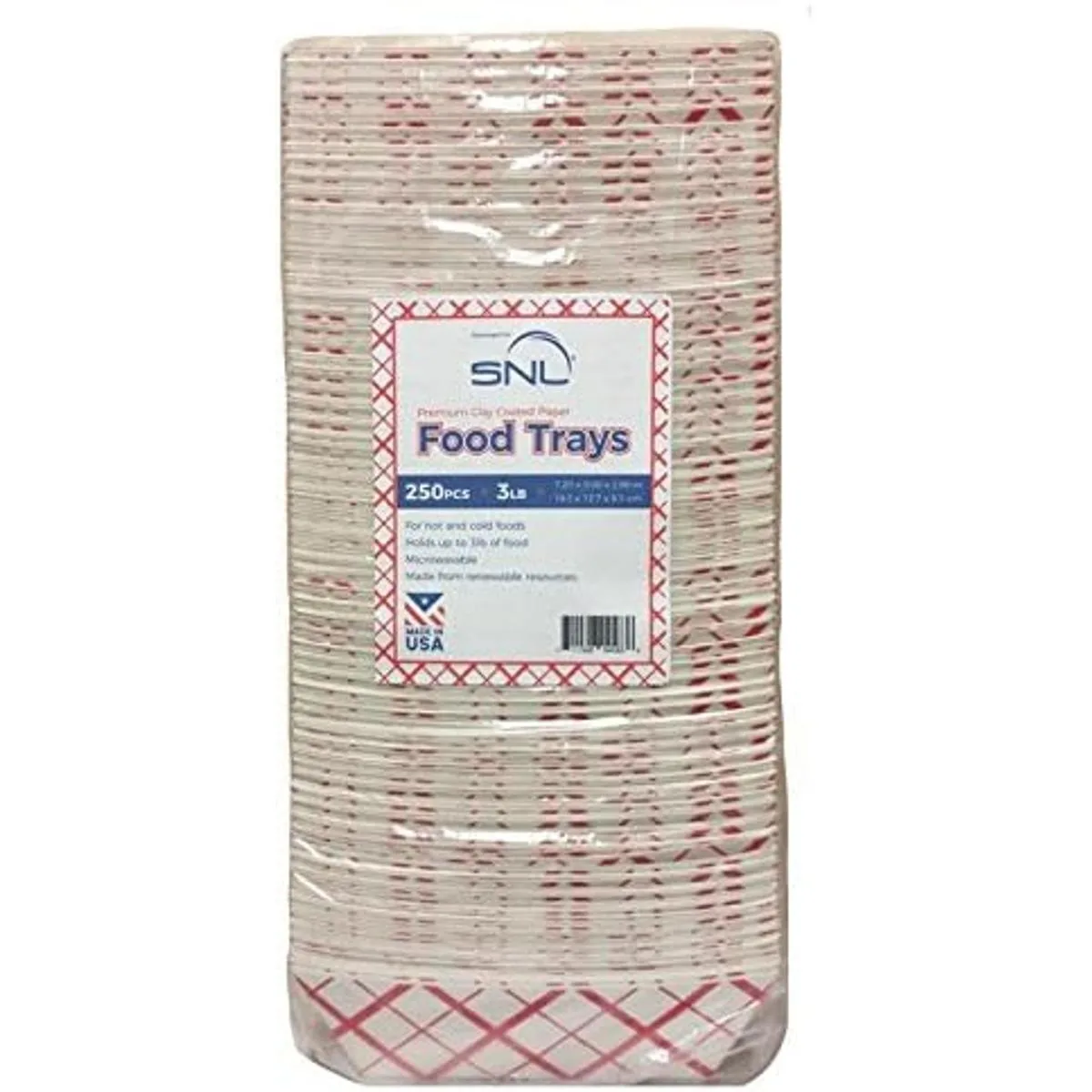 SNL Bandejas de papel de 3 libras duraderas fabricadas_4