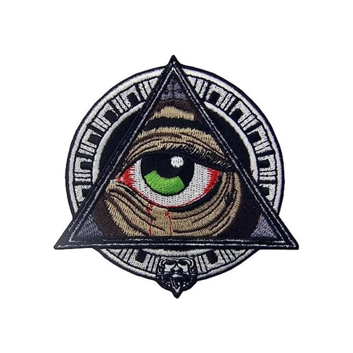 Parche para ojos con estampado geométrico maya para coser_1