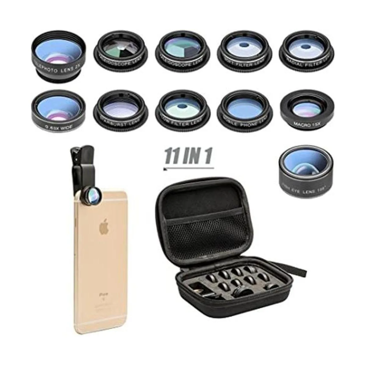 Kit de lente de cámara de teléfono 11 en 1 lente de ojo_1
