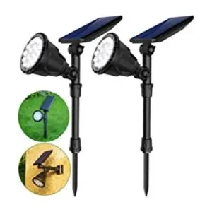 JSOT Luces solares para exteriores 600 lúmenes luz solar_1