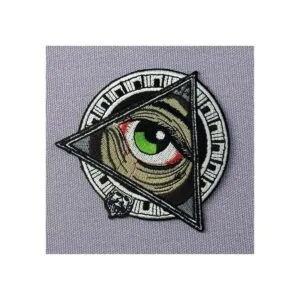 Parche para ojos con estampado geométrico maya para coser_3