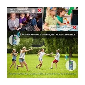 Aikmi Walkie Talkies para niños de 22 canales de radio_4