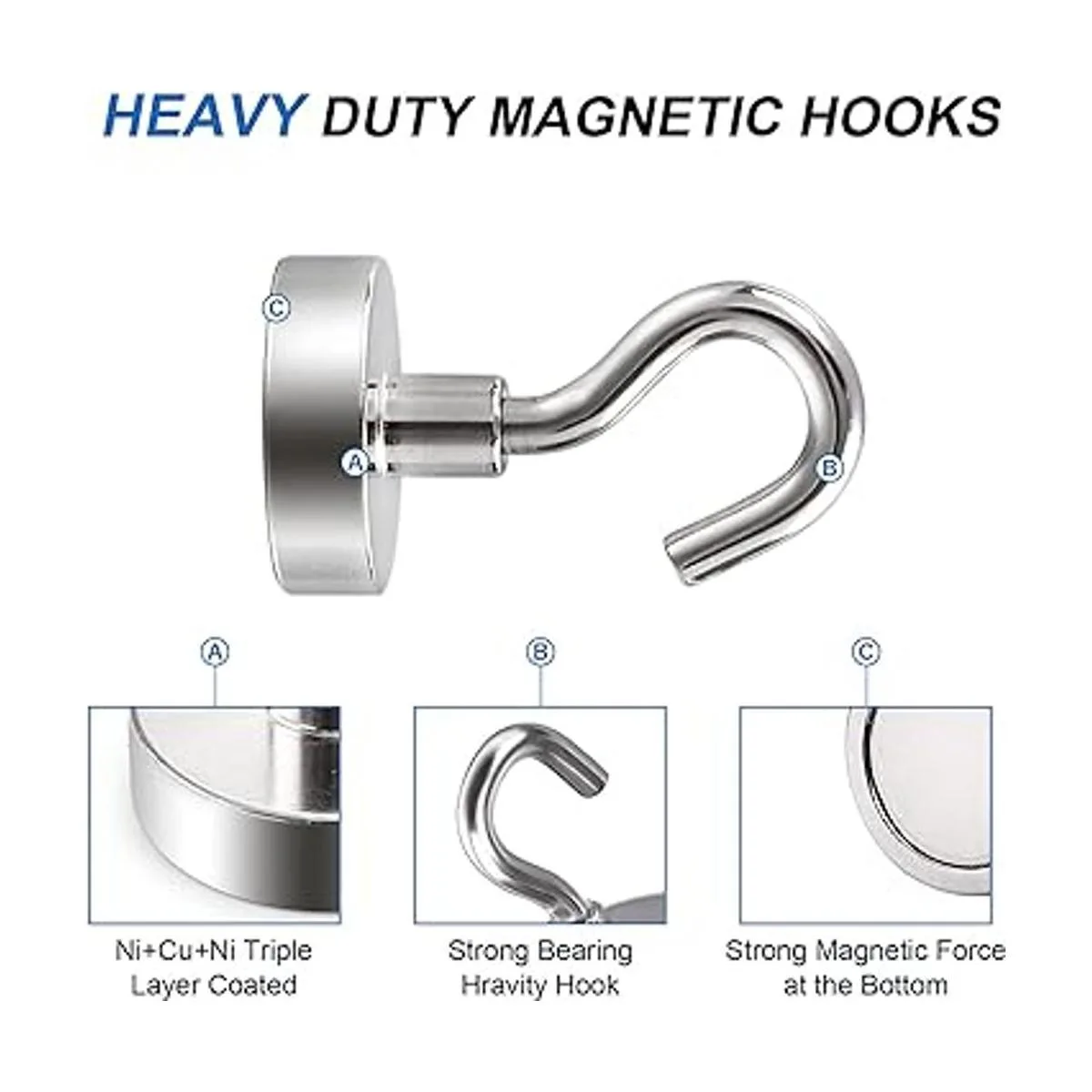 Ganchos magnéticos de neodimio resistentes gancho_2