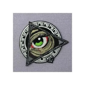 Parche para ojos con estampado geométrico maya para coser_4