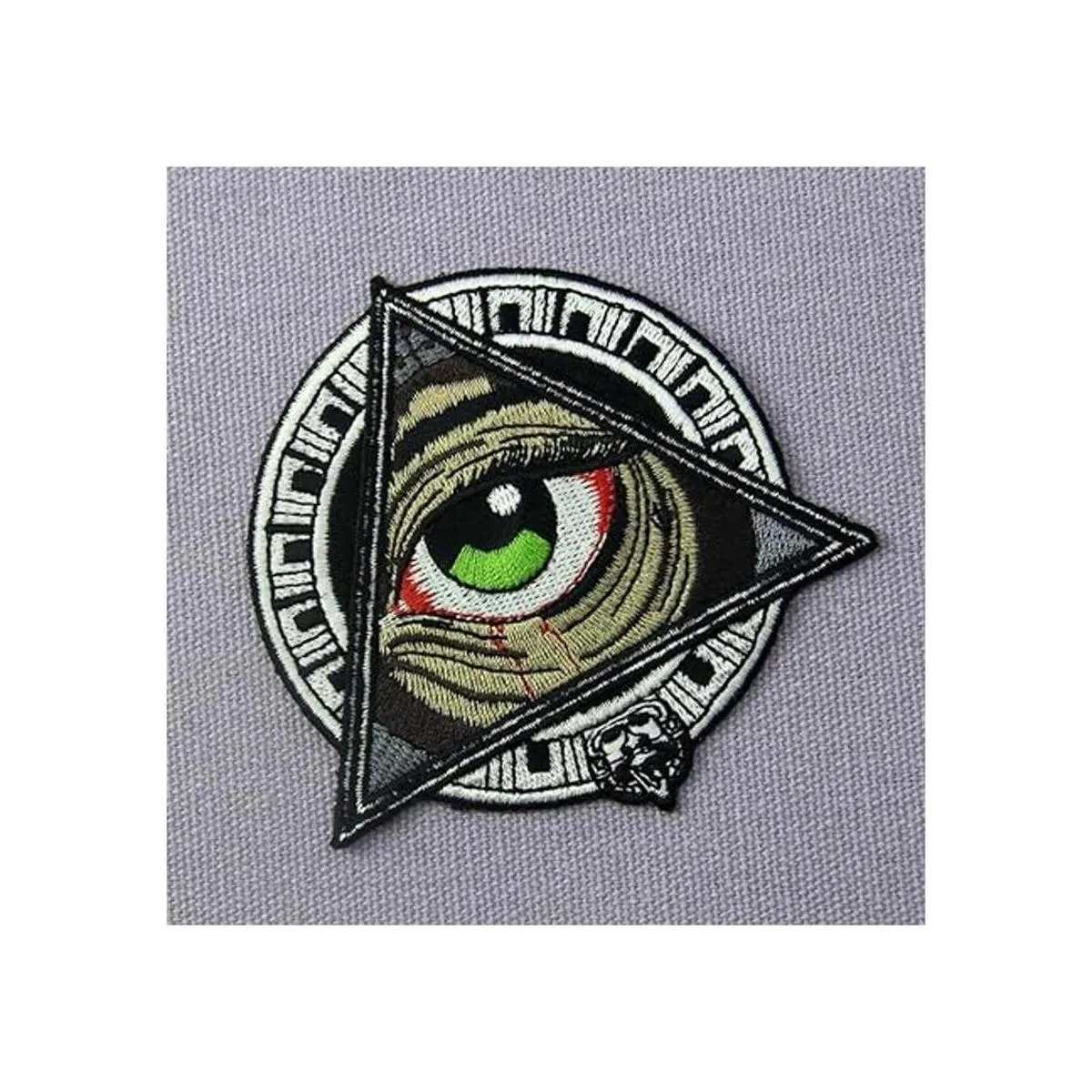 Parche para ojos con estampado geométrico maya para coser_4