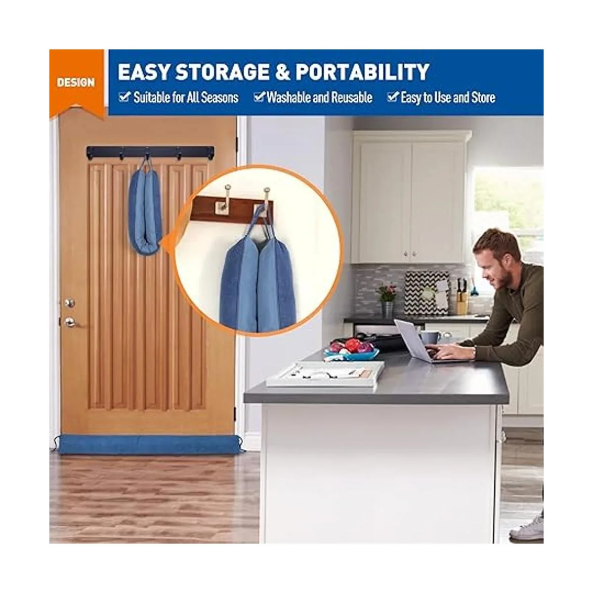 MAGZO Tapón de ruido para puerta; bloqueador de_5