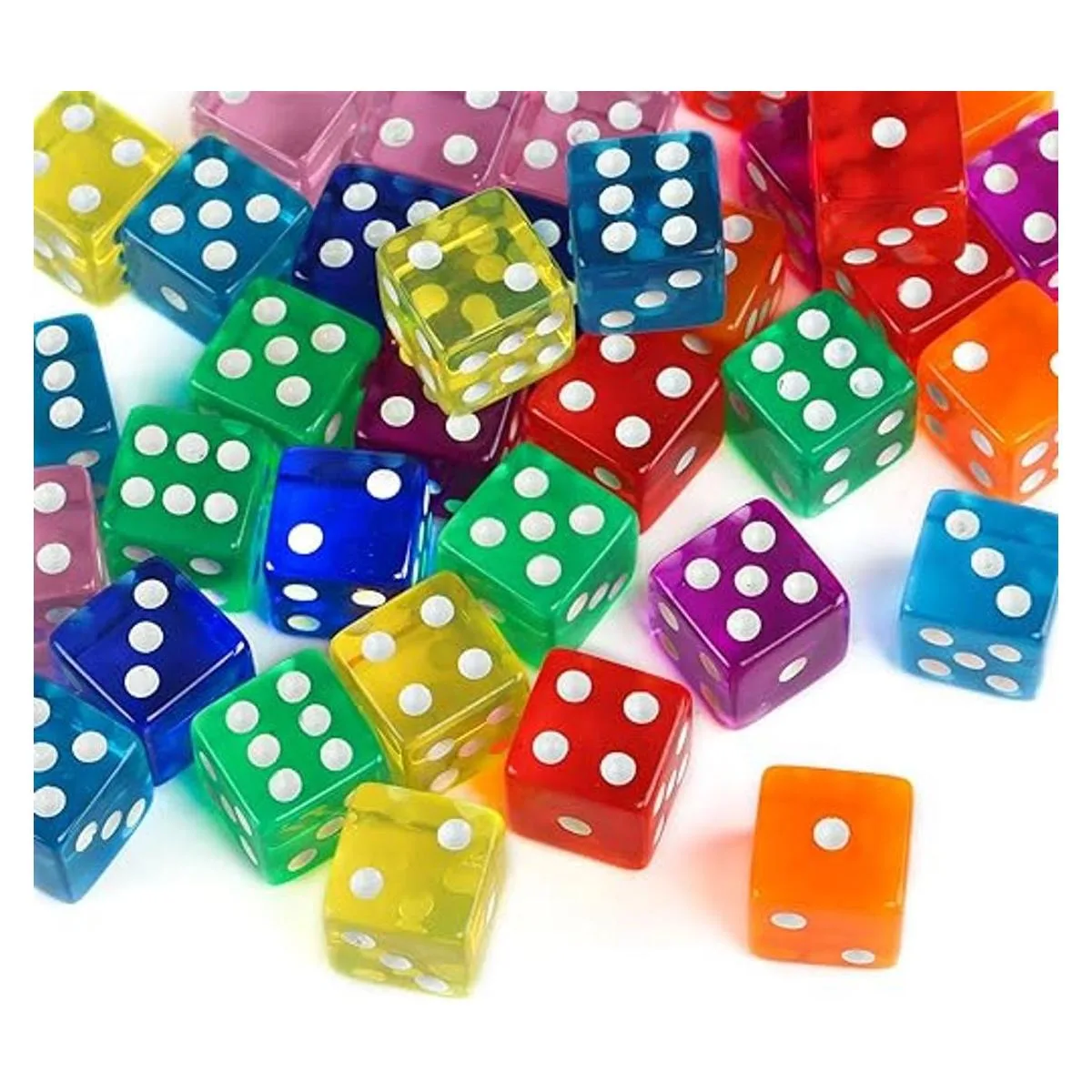 GWHOLE Juego de 40 dados de juego de 6 lados 8 dados de_1