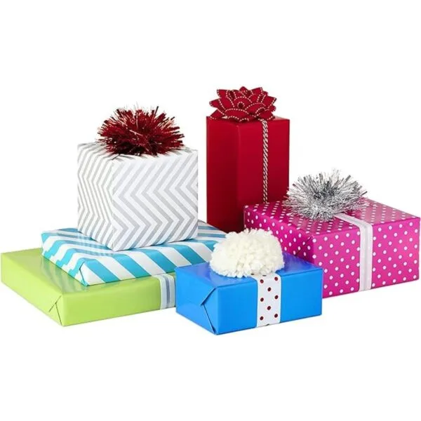 Hallmark Paquete de papel de regalo con líneas de corte en_3
