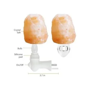 Pursalt Lámpara de sal del Himalaya enchufe de pared_3