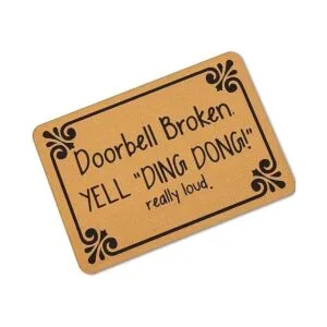 Divertido felpudo de bienvenida para exteriores divertido_1