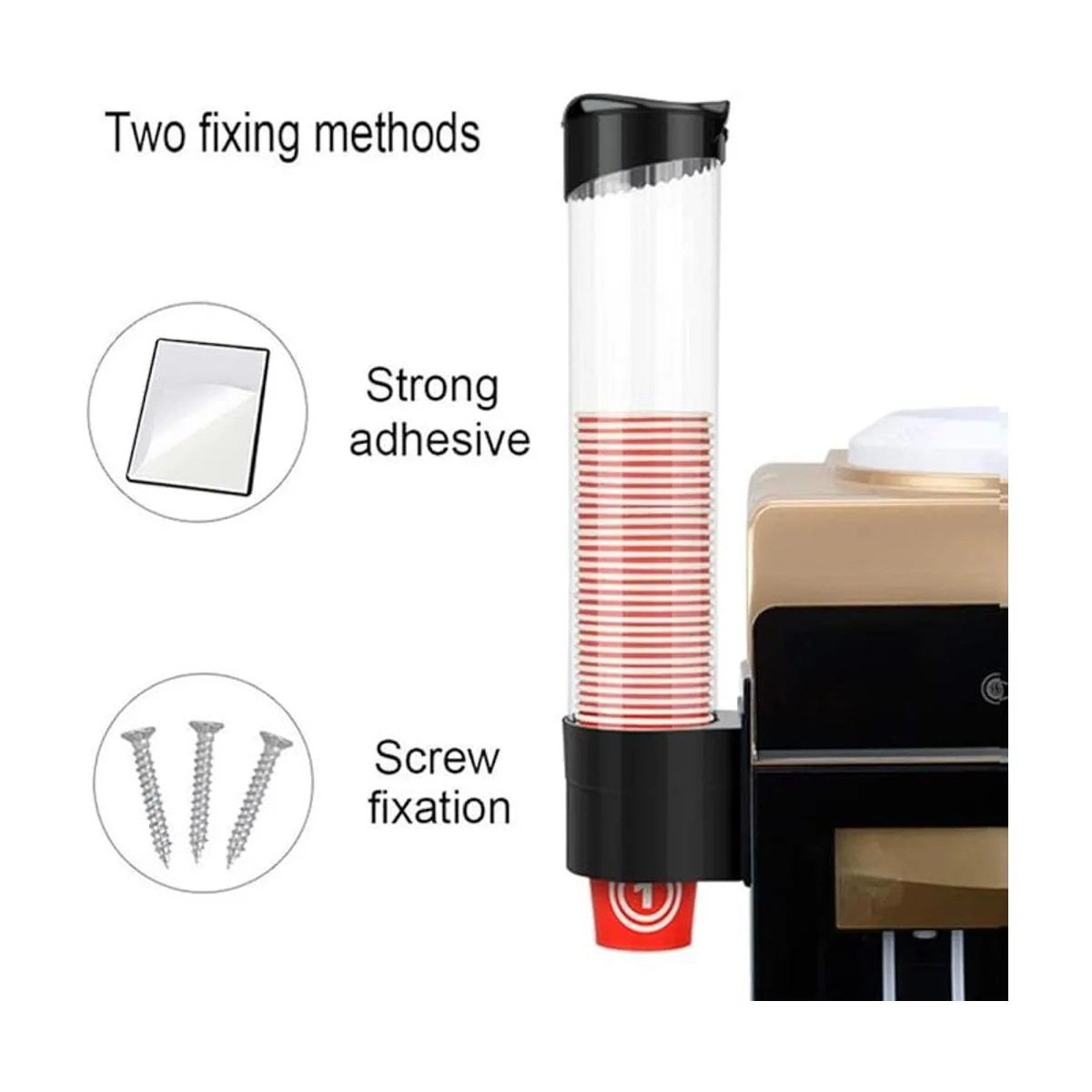 IWNTWY Dispensador de tazas de papel tipo tirador_3