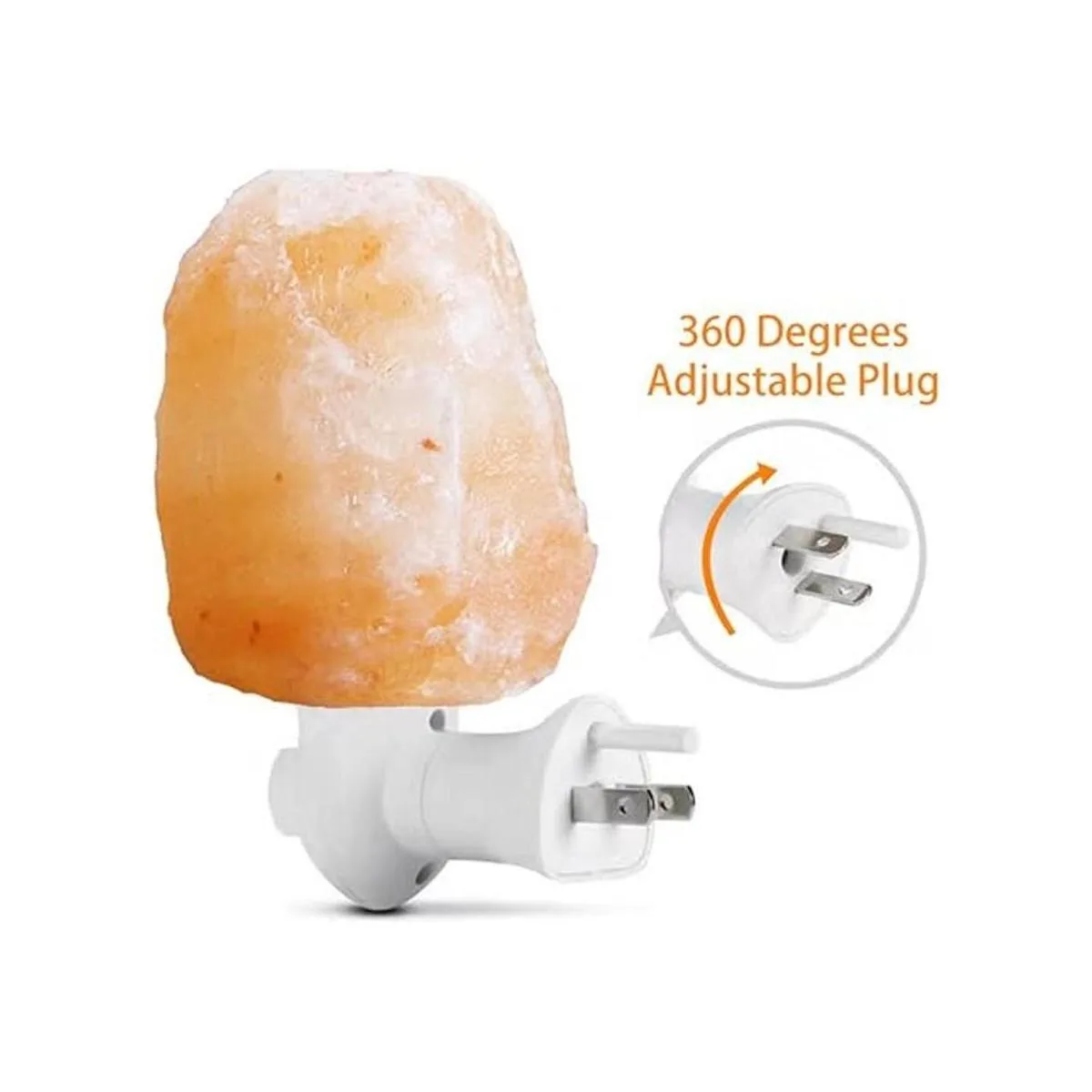 Pursalt Lámpara de sal del Himalaya enchufe de pared_4