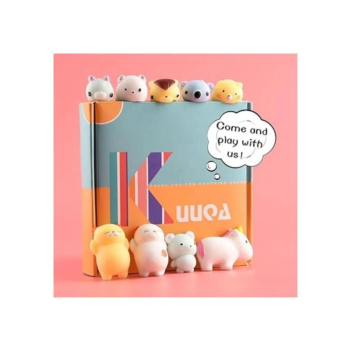 KUUQA 30 juguetes de animales para apretar lindo gato_3