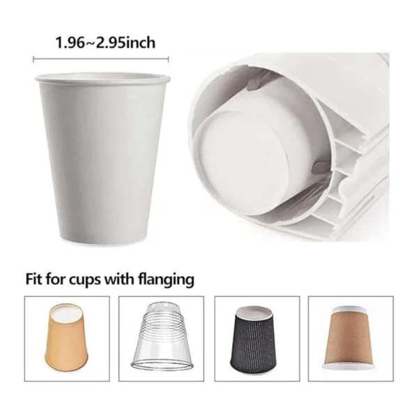 IWNTWY Dispensador de tazas de papel tipo tirador_5