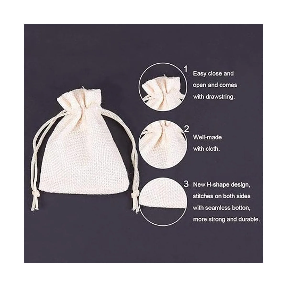 PH PandaHall 15 bolsas de embalaje de arpillera de colores_4