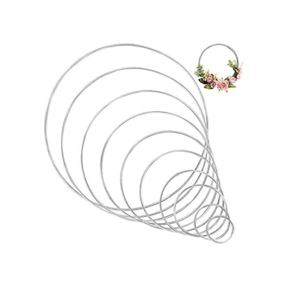 Benvo Aros de metal para manualidades anillos_1