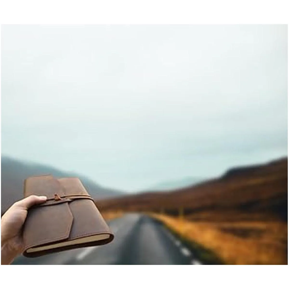 Cuaderno A5 de cuero cuaderno en blanco_5