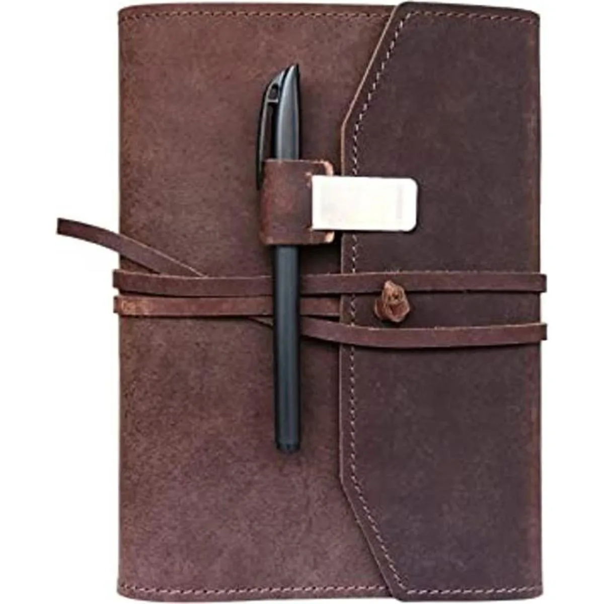 Cuaderno A5 de cuero cuaderno en blanco_1