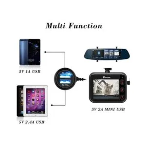 Plozoe Cargador de cámara de salpicadero para automóvil_4