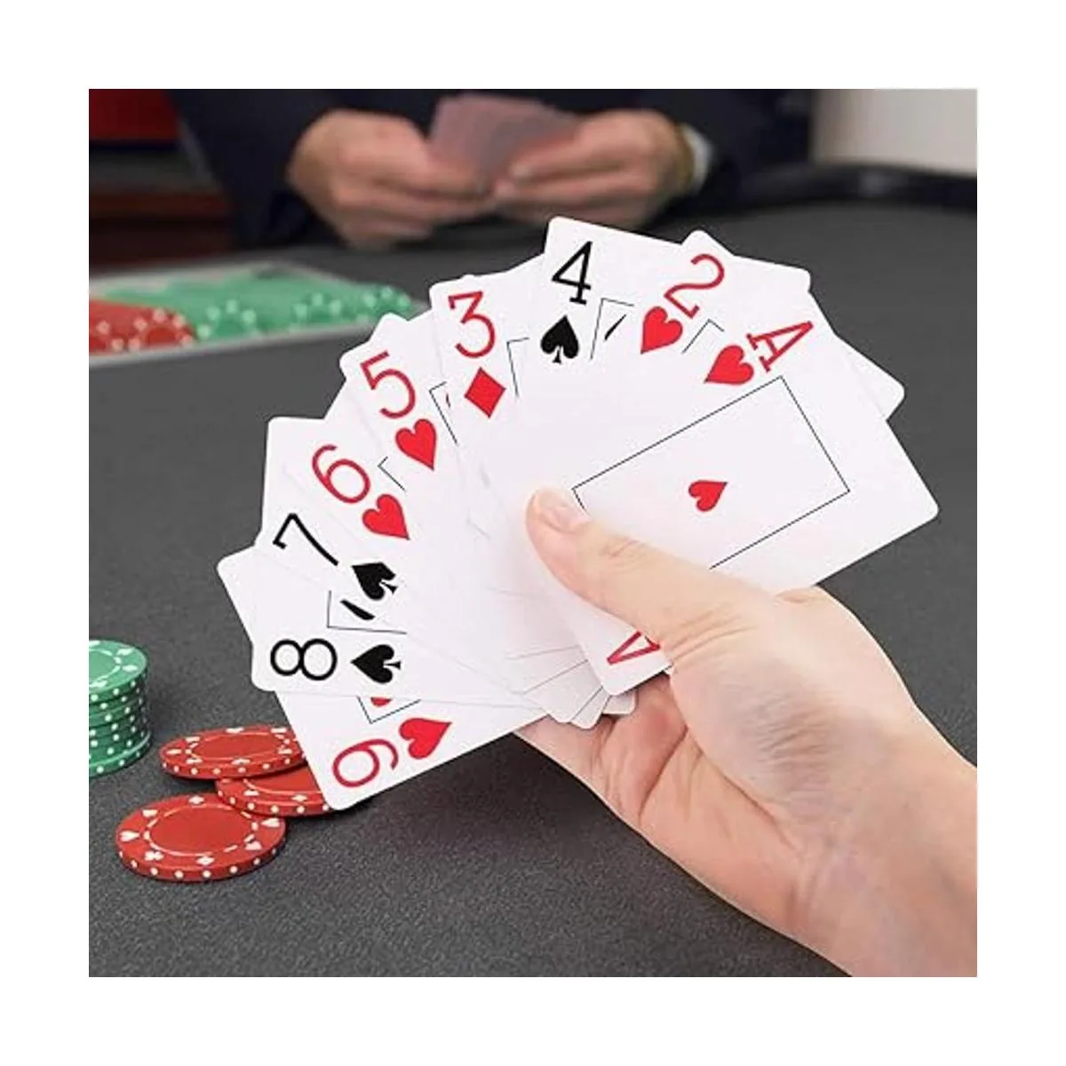 LotFancy Naipes de juego índice jumbo 12 barajas de_5