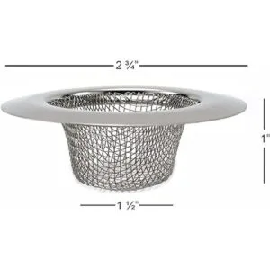 4 coladores de malla de acero inoxidable para bañera de_3