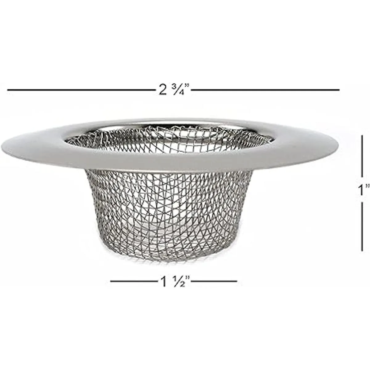 4 coladores de malla de acero inoxidable para bañera de_3