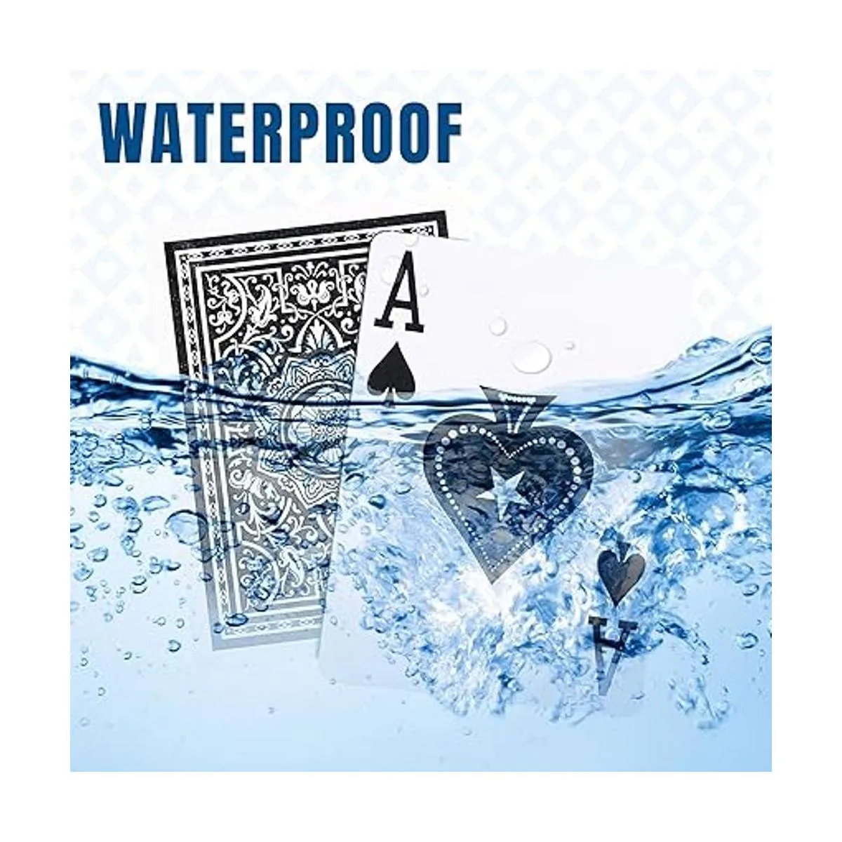 LotFancy Cartas de plástico Jumbo Index 2 barajas de_4