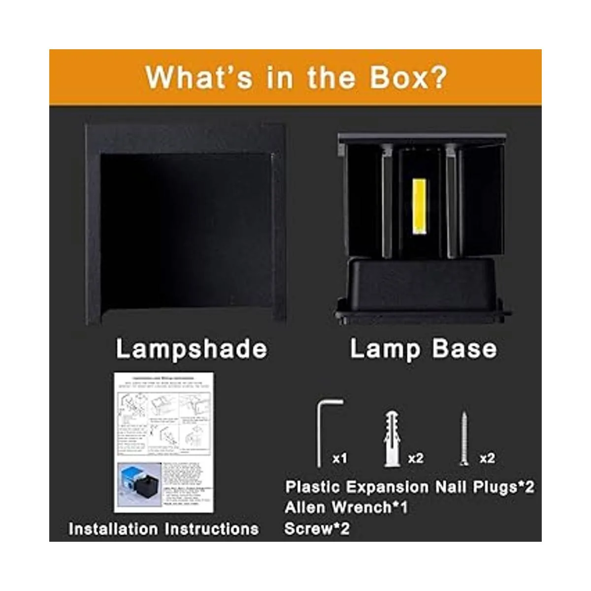 LANFU Lámpara de pared LED impermeable de aluminio luz_2