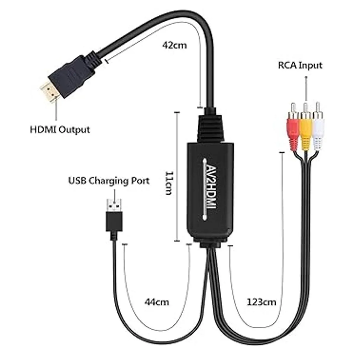 Convertidor RCA a HDMI cable RCA a HDMI cable_4
