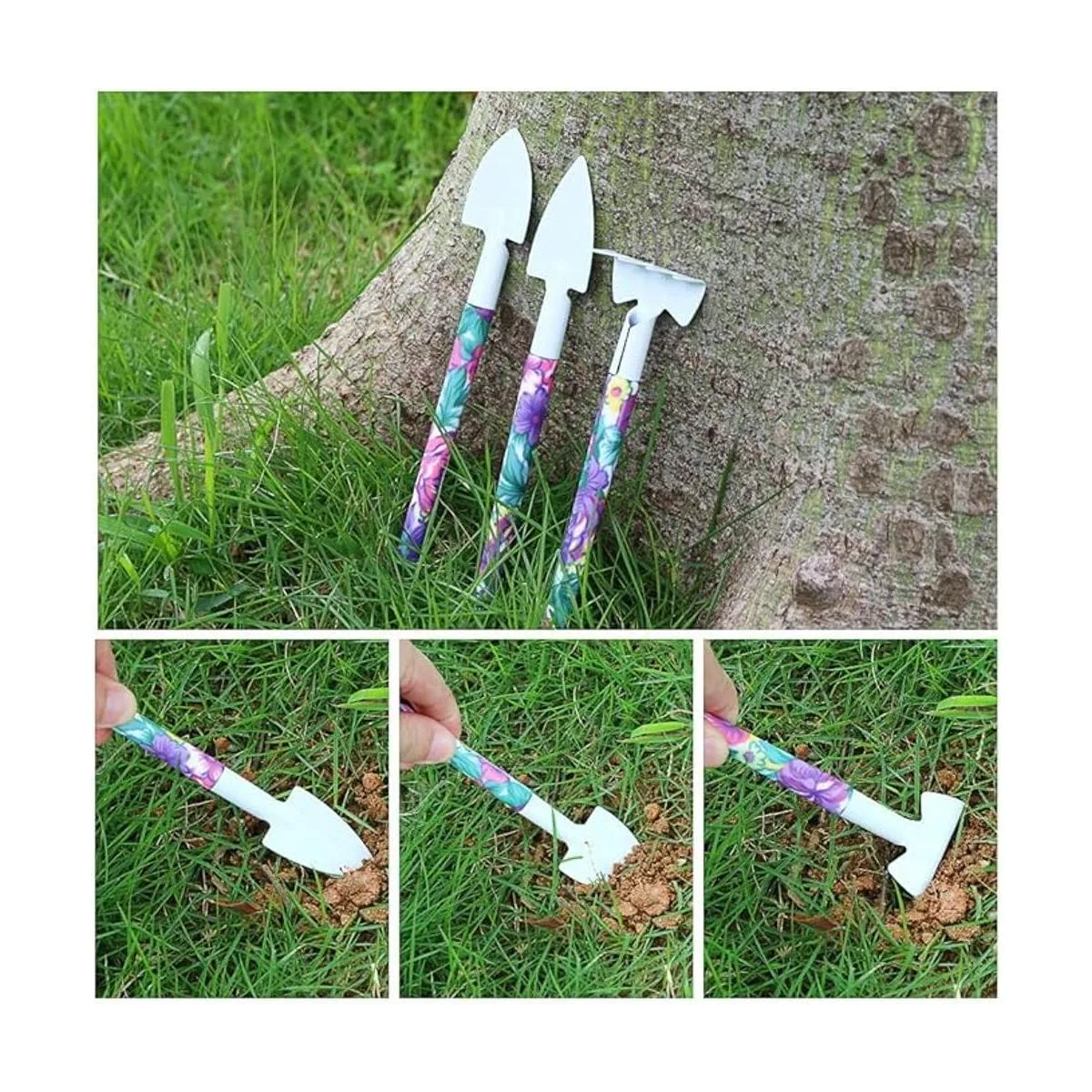 JUMPHIGH Juego de 10 herramientas de jardinería con_5