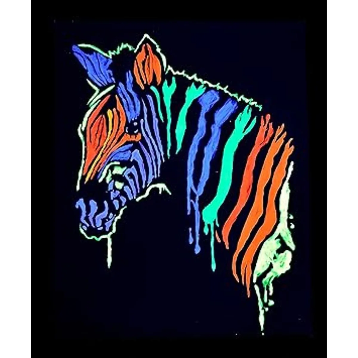 Midnight Glo Juego de 8 botellas de pintura acrílica negra_4