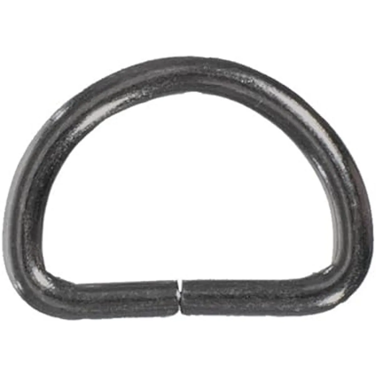 Paquete de 10 anillos en D de metal negro de 34 pulgadas_2