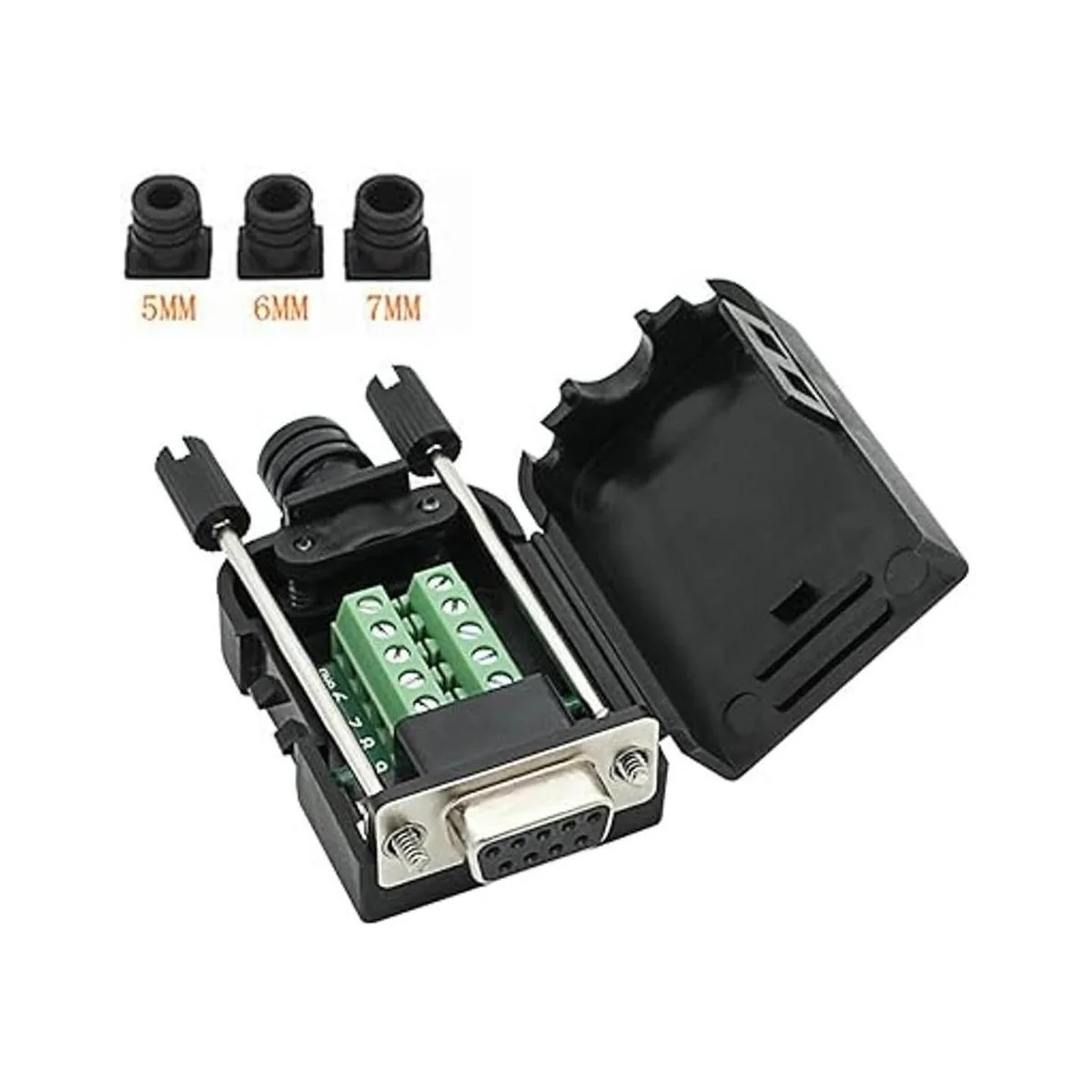 Conector DB9 RS232 DSUB macho adaptador de puerto de 9 pines_4