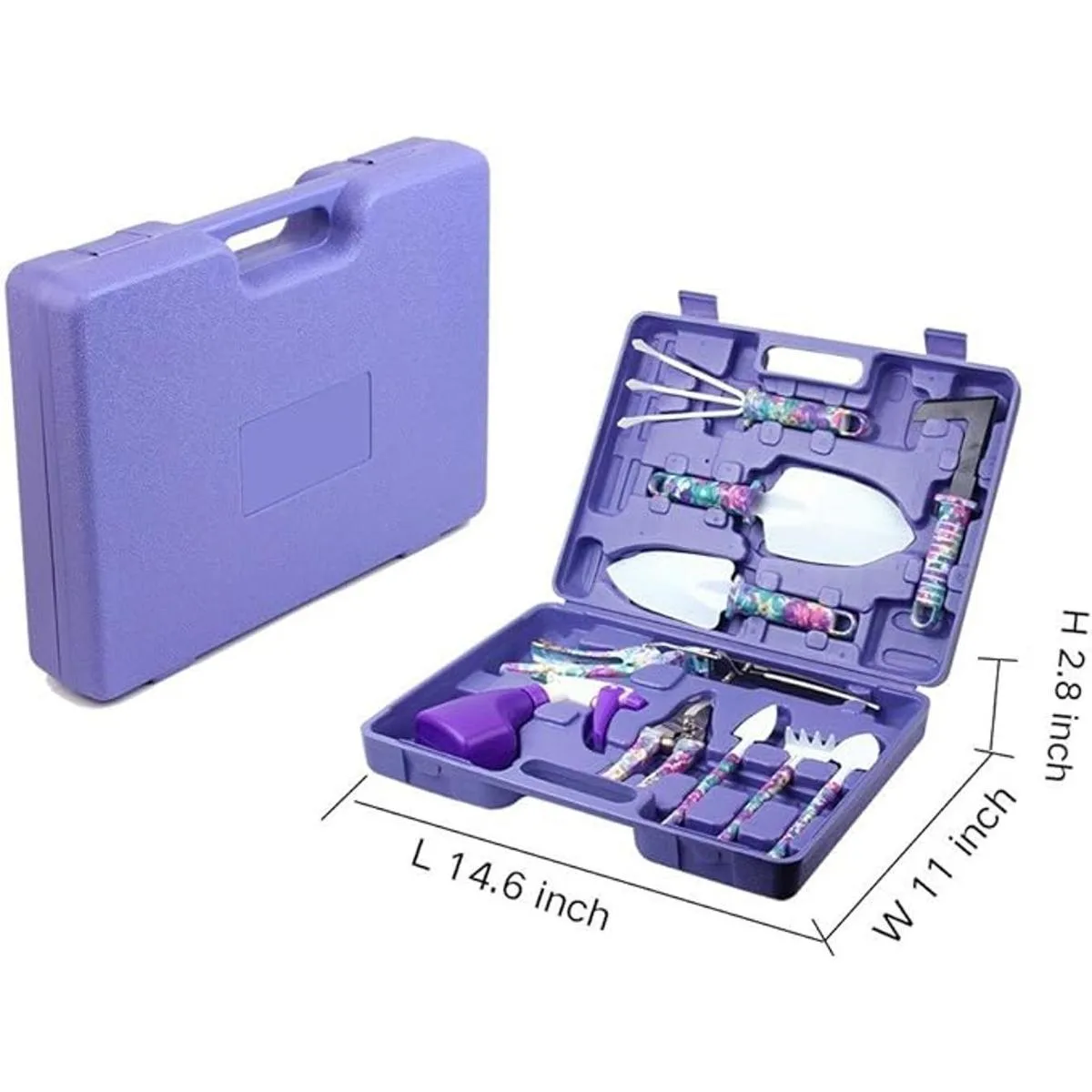 JUMPHIGH Juego de 10 herramientas de jardinería con_6