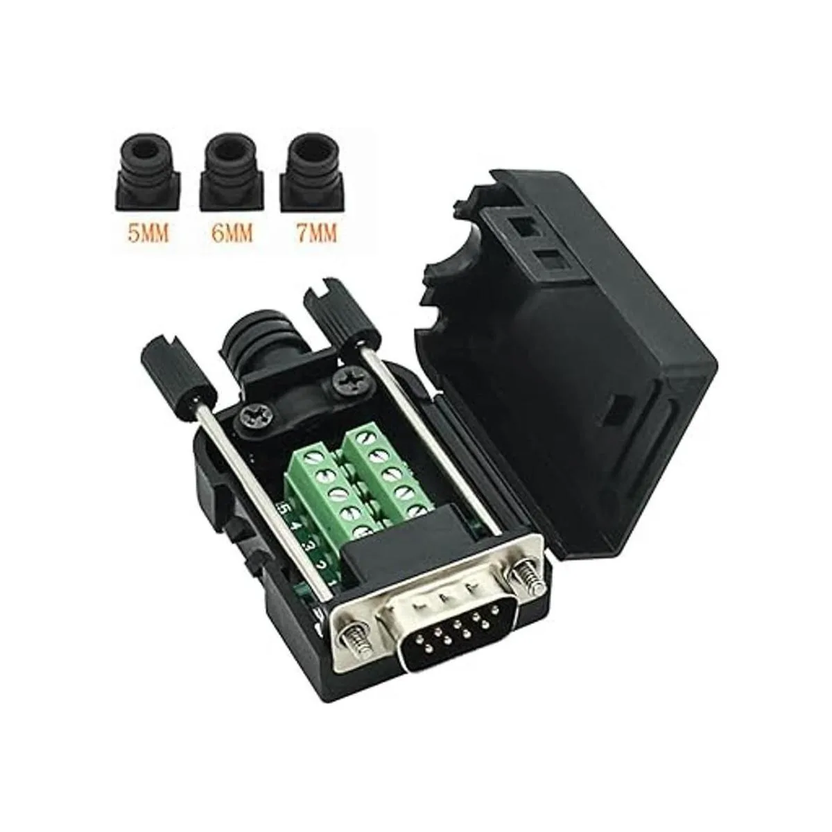 Conector DB9 RS232 DSUB macho adaptador de puerto de 9 pines_3