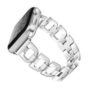 OULUCCI Correa de acero inoxidable compatible con Apple_1