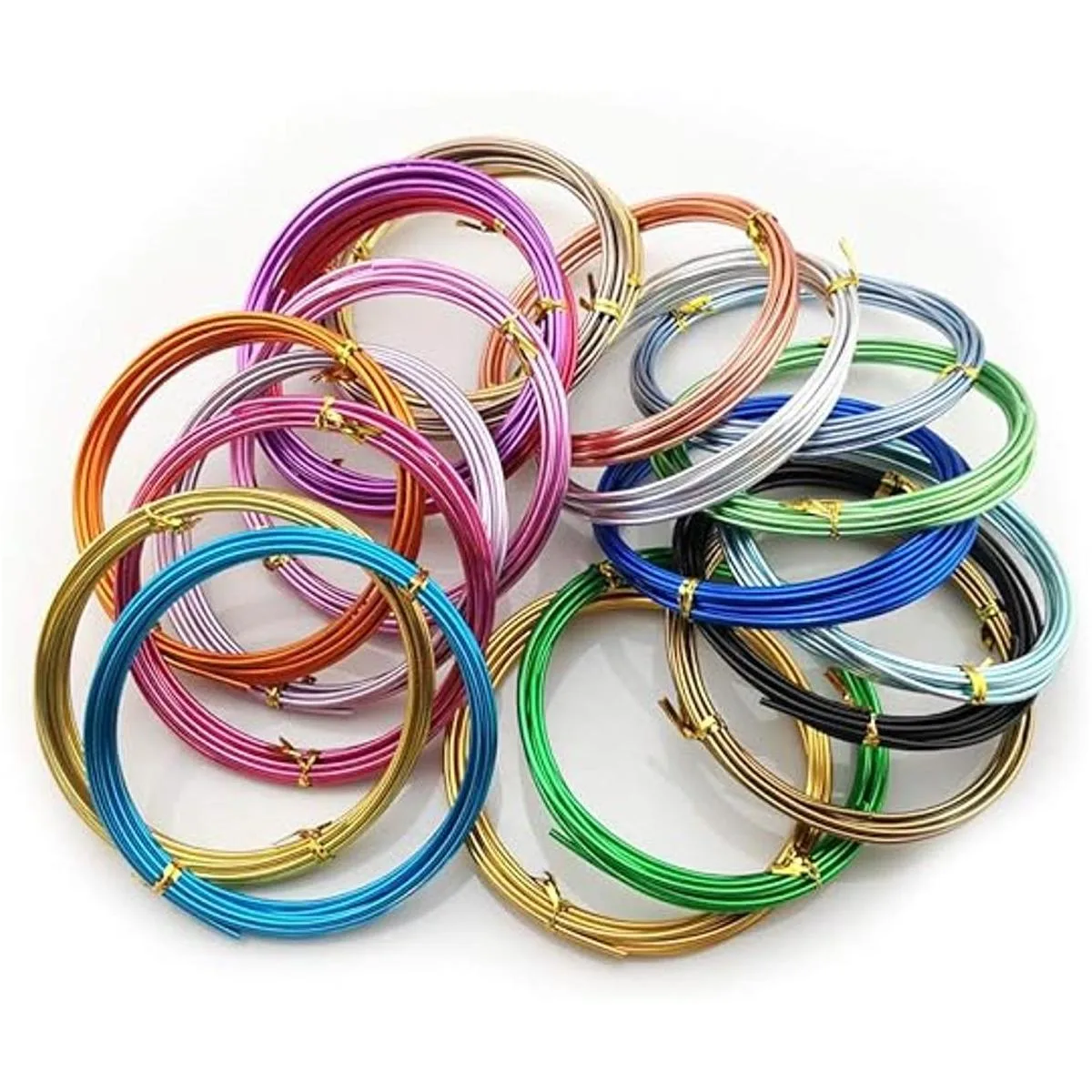 Inspirelle 20 colores de alambre de aluminio para_3