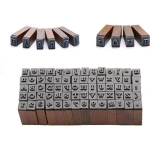 Dedoot Sello de goma letras del alfabeto 70 unidades_4