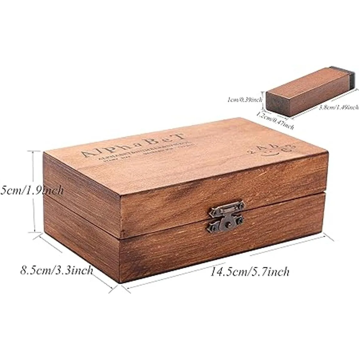 Dedoot Sello de goma letras del alfabeto 70 unidades_5