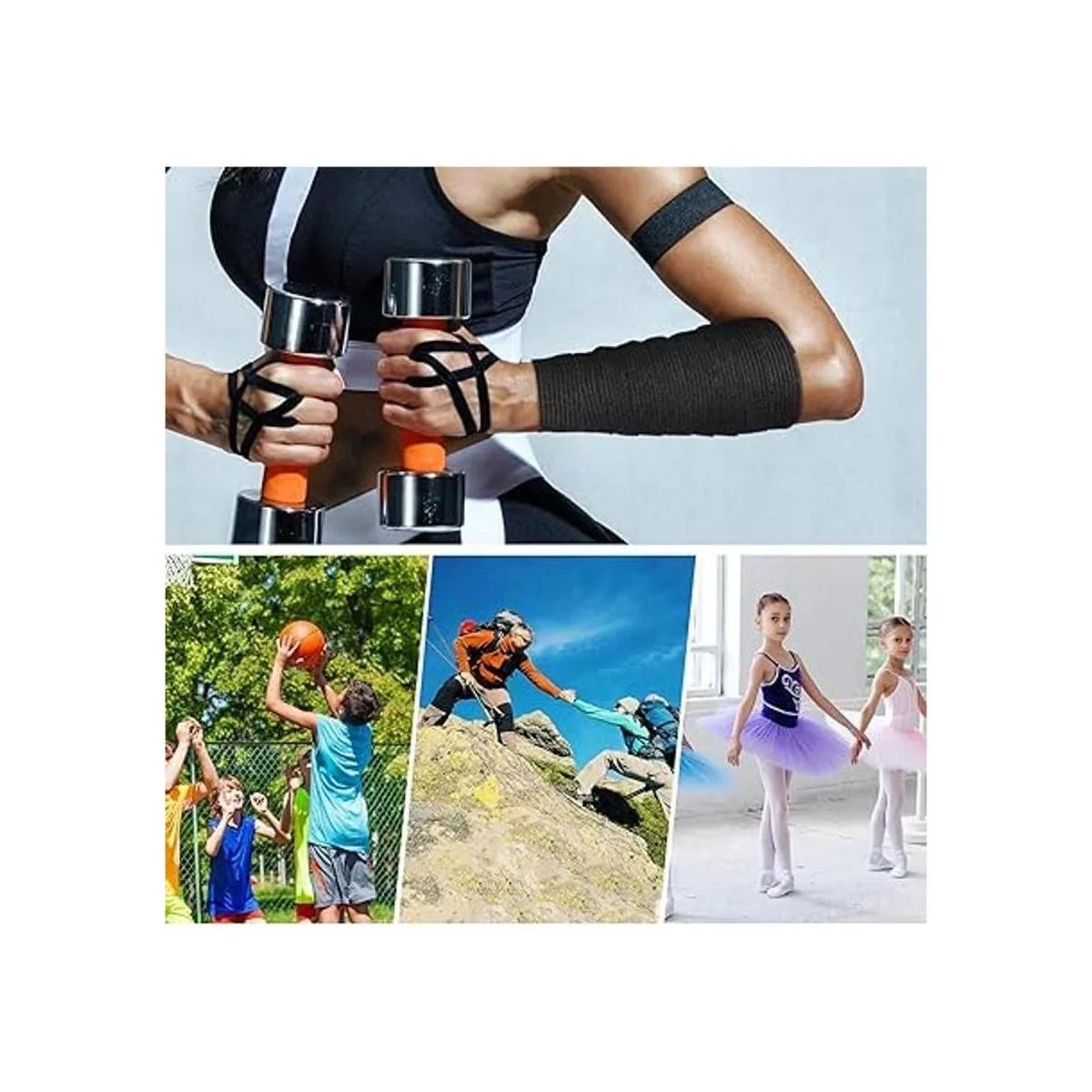 Pangda 12 piezas cinta adhesiva para vendaje elástico_5