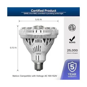 SANSI Bombilla LED de 300 vatios bombilla LED brillante_3